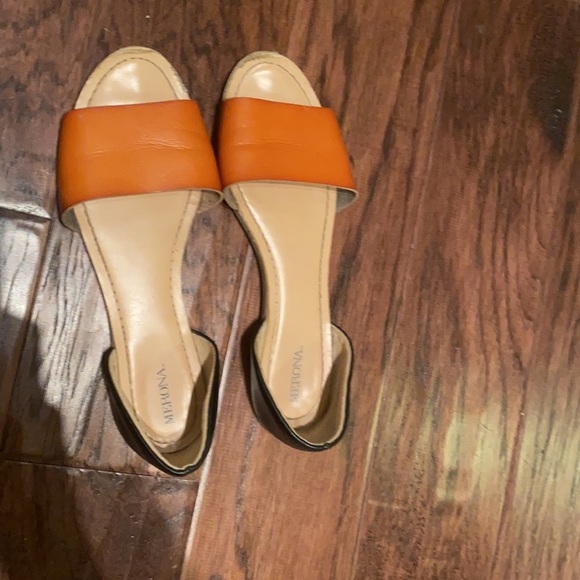 Merona brown & black flats sandals open toe size 8​ - Picture 2 of 7